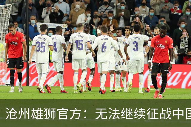 沧州雄狮官方：无法继续征战中国足球职业联赛